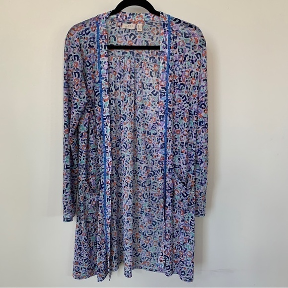 Logo Lori Goldstein Multicolor Cardigan Size S - Picture 1 of 8